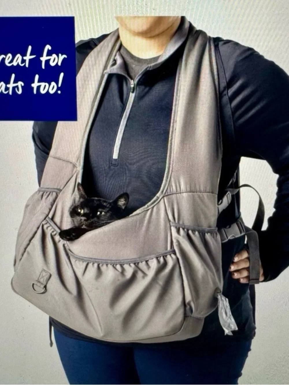 Top Paw Dog Cat Front Carrier Gray NWT